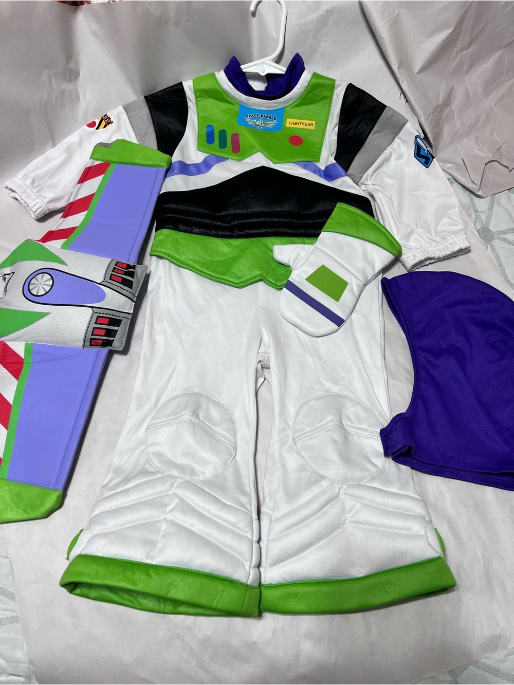 Disney Original Buzz Lightyear Costume - White, Green & Purple 18-24 Months